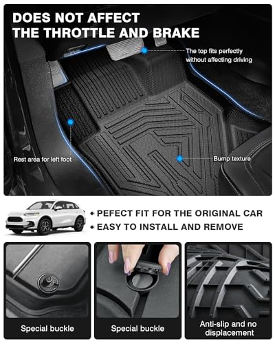 Floor Mats Cargo Liner for 2023 2024 2025 2026 Honda HRV HR