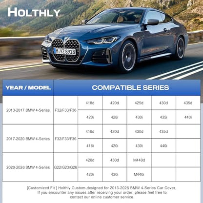 10 Layers Car Cover Custom Fit for BMW 4Series