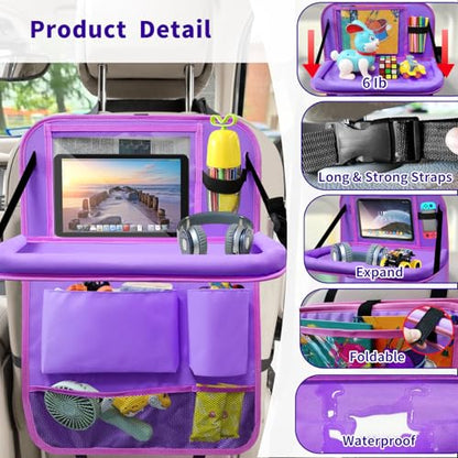 Car Backseat Organizer with Tray