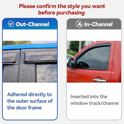 Window Visors Rain Guards for 2002 (4 Count)