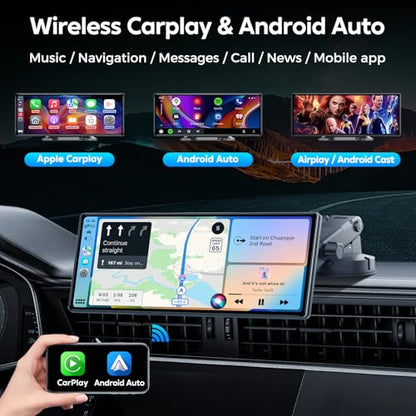 10.26" Wireless Apple Carplay Screen for Car