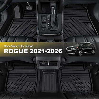 Rubber Floor Mats for Nissan Rogue 2021