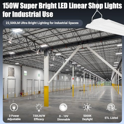 LED Linear Shop Lights 150W (4 Count)
