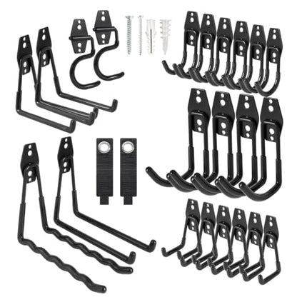 24 Pack Heavy Duty Garage Hooks Wall Mount Utility Hooks for Garage Storage (24 Count)