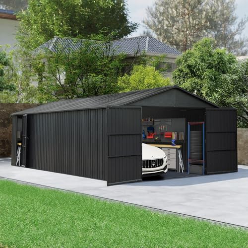 Domi 12’x15’ Outdoor Metal Garage Shed