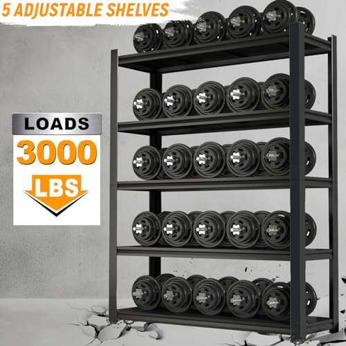 Garage Shelf Heavy Duty Storage Rack Load 3000lb