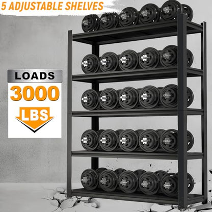 Garage Shelf Heavy Duty Storage Rack Load 3000lb