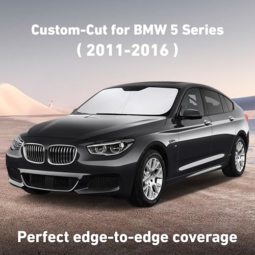 Windshield Sunshade Compatible for BMW 5 Series 2011