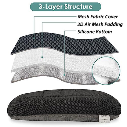 17.7"L×16.9"W ×3"H Car Booster Seat Cushion Raise Height for Short People