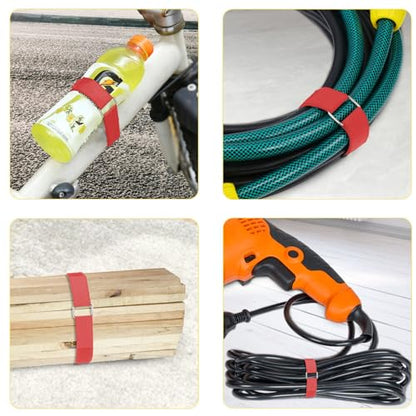 1"x16ft Hook and Loop Straps with 25 Metal Buckles