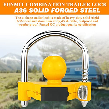 1 Pack Universal Hitch Lock with Combination Lock