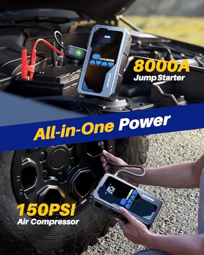 JWA2 Jump Starter with Air Compressor