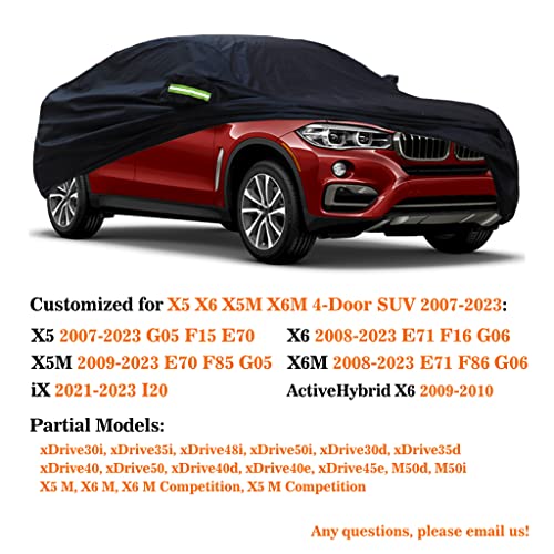 Custom Waterproof SUV Car Cover Compatible with BMW X5 X5M X6 X6M