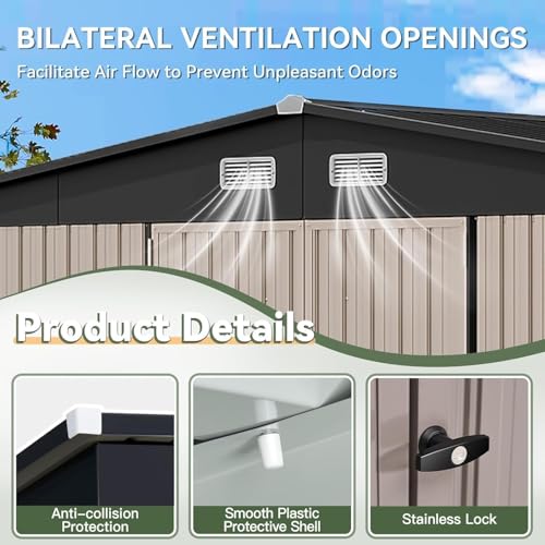 14x12 FT Outdoor Storage Shed