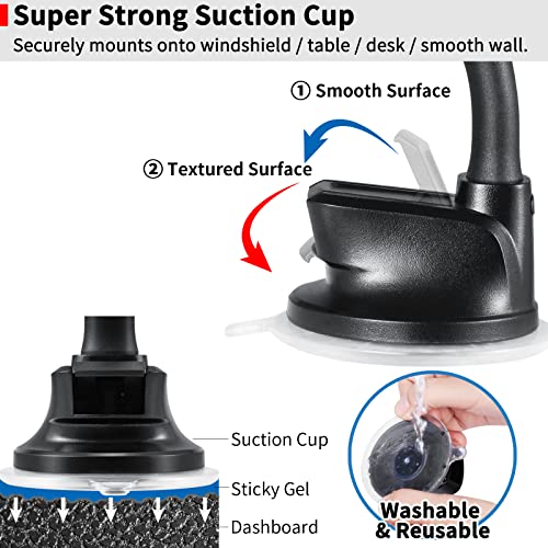 Upgraded Tablet Car Mount for iPad Truck Holder Long Arm Extension