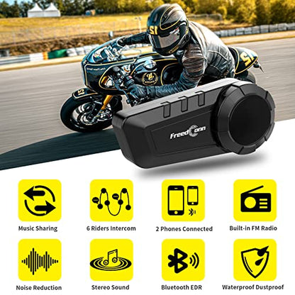 KY PRO Motorcycle Bluetooth Headset (2 Count)