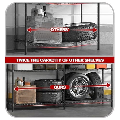5 Tier Heavy Duty Wire Shelving Unit