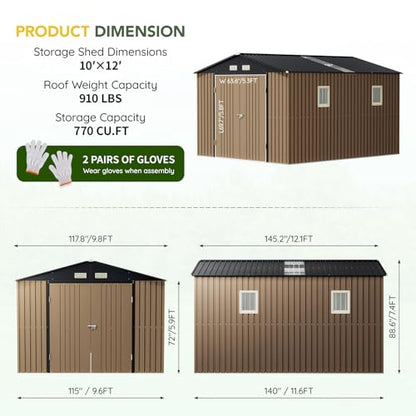 Outdoor Steel Storage Shed