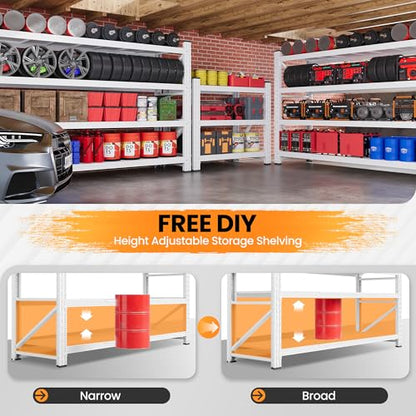 71.3” Wide Heavy Duty Metal Garage Shelving