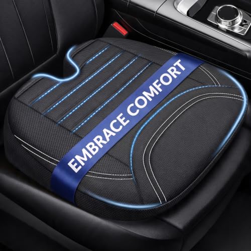 Wedge Car Seat Cushion for Tailbone Pain Relief & Better Visibility