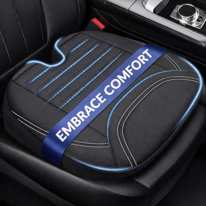 Wedge Car Seat Cushion for Tailbone Pain Relief & Better Visibility