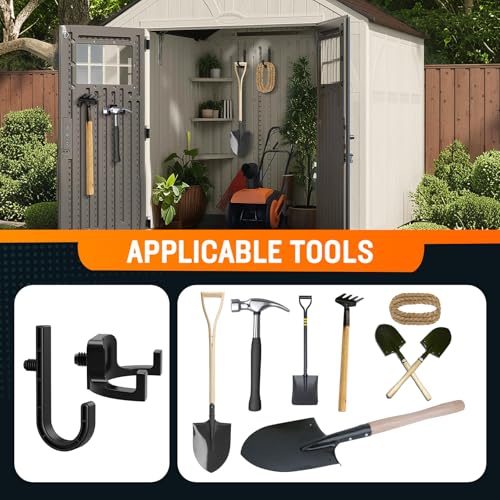 6Pcs Storage Shed Hooks Compatible with Suncast Shed