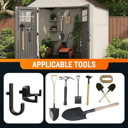 6Pcs Storage Shed Hooks Compatible with Suncast Shed