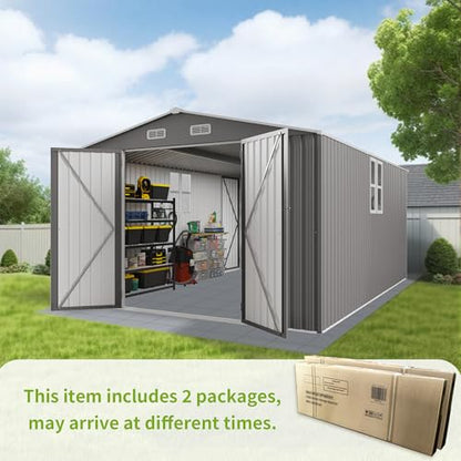 10x14 FT Outdoor Storage Shed with Window