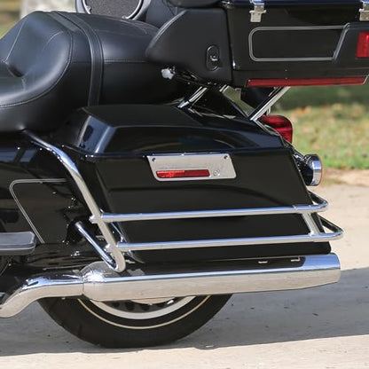 Motorcycle Saddlebags 5" Stretched Extended Hard Saddle Bags W (2 Count)