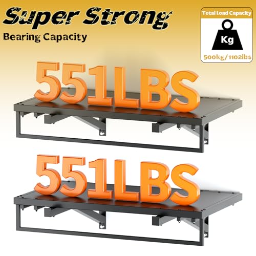 2pcs Garage Wall Shelving