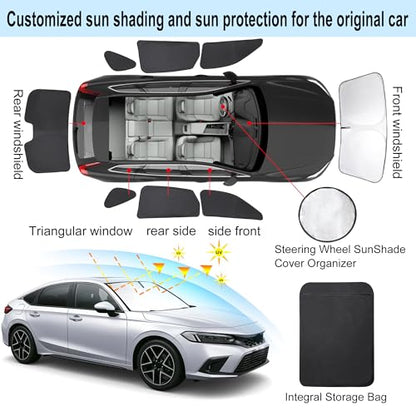 Window Shades for 11th Gen Honda Civic (8 Count)