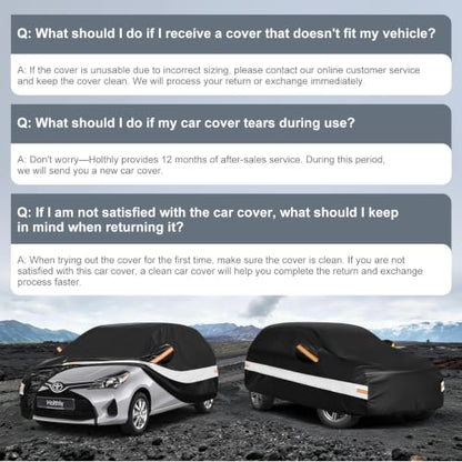 10 Layers Hatchback Car Cover Custom Fit for Toyota Yaris