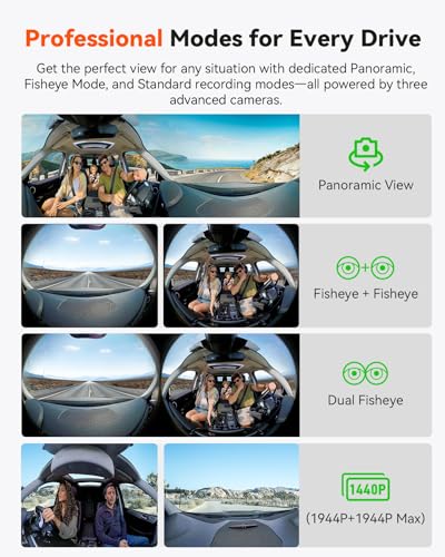 E360 Plus All Channel Dash Cam 585° Fisheye