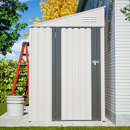 4x7 FT Outdoor Storage Shed Lean to Shed
