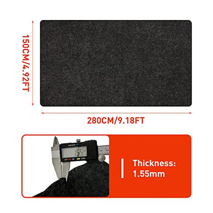 Non Slip Golf Cart Parking Mat 4.9 Ft × 9.1 Ft Garage Floor Mat