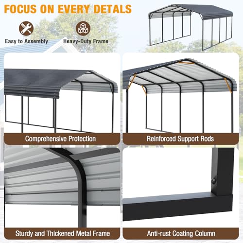 12 x 20 FT Metal Carport