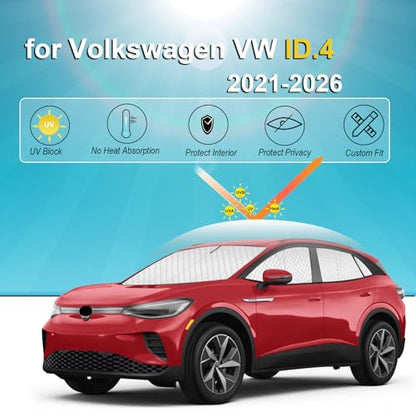 8pcs Thicken Sun Shades for Volkswagen VW ID.4 2021