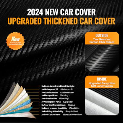 30 Layers SUV Car Cover for Automobiles All Weather Waterproof