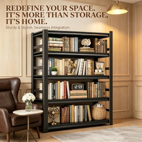 72" H Metal Bookshelf with Anti
