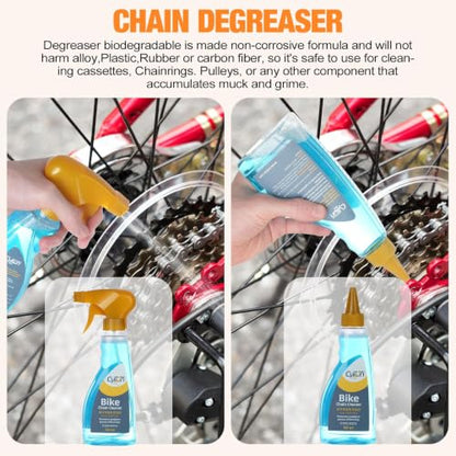 Bike Cleaning Kit Including Bicycle Chain Scrubber