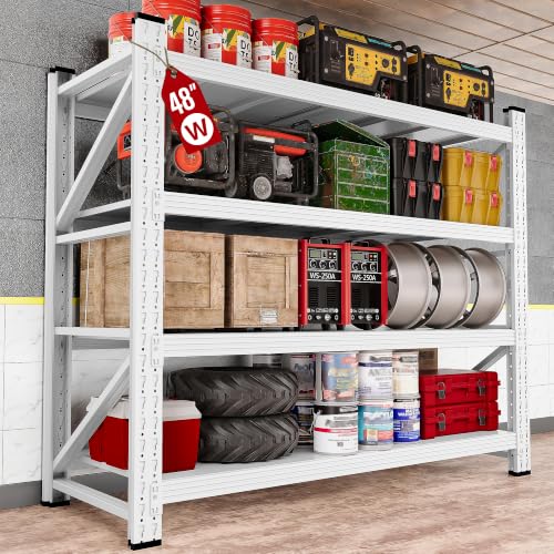 Set of 2 48" Wide Heavy Duty Garage Shelving Units