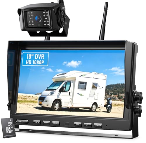 1080P Wireless Backup Camera System for RV Trailer Truck Camper