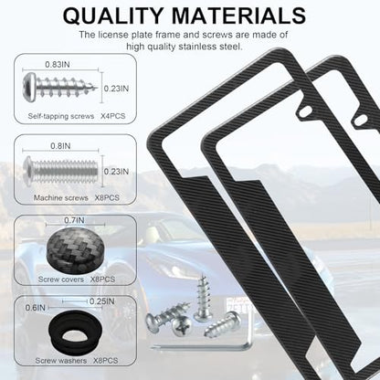 Carbon Fiber License Plate Frames