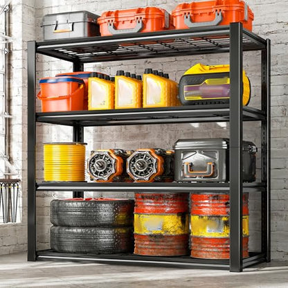 40" W Storage Shelves with Wire Mesh Panels for Garage Organization (2 Count)