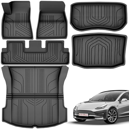 Tesla Model 3 Floor Mats Full Set Custom Fit 2020