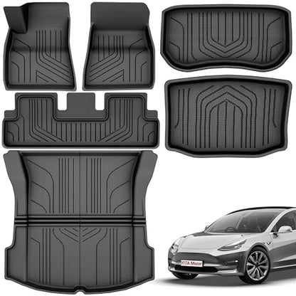 Tesla Model 3 Floor Mats Full Set Custom Fit 2020