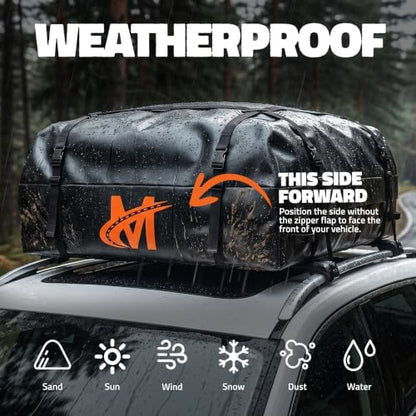 16 Cu Ft Weatherproof No Rack Rooftop Cargo Carrier Bag 45"x34"x18"