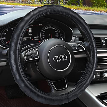 Heavy Duty Pure Cowhide Steering Wheel Cover