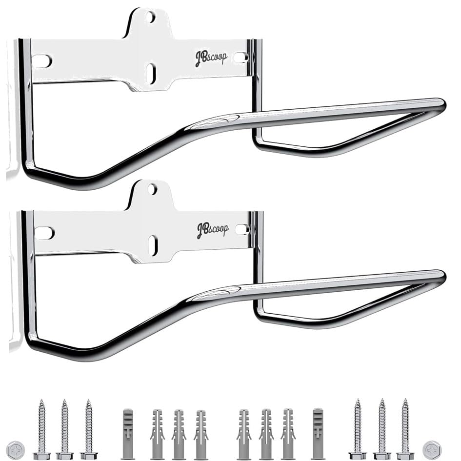 2 Ladder Hooks Wall Mount for Ladder Storage Strollers and Folding Chair