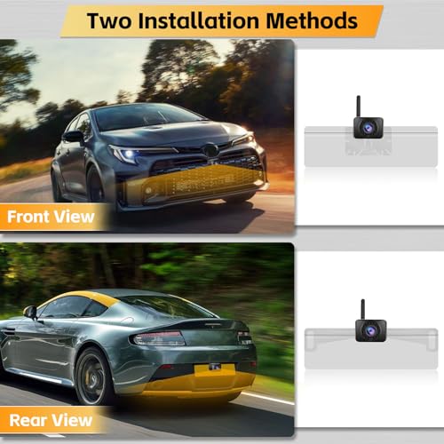 Wireless Backup Camera System 4.7 Inch Car Monitor Kit